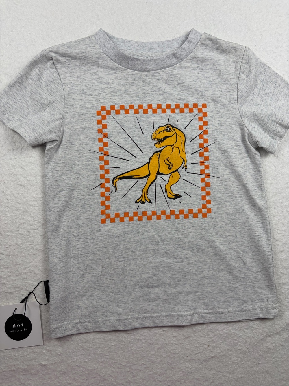 Dot Australia Kids‎ Dino Graphic T-Shirt Gray Size 5